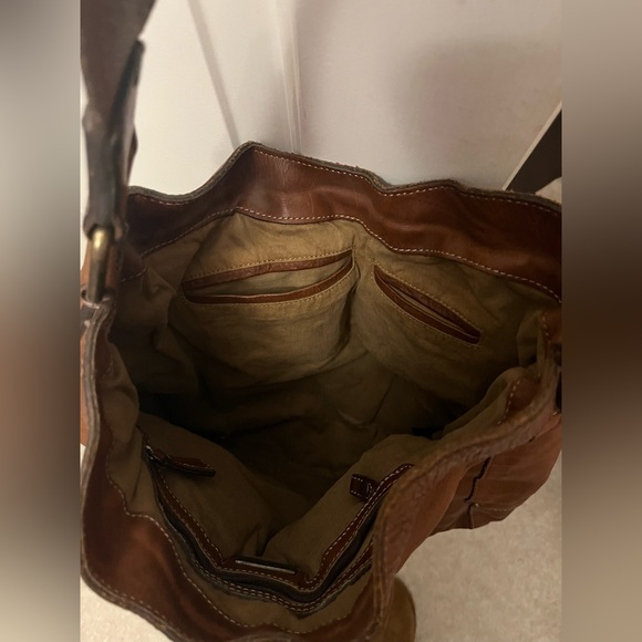 Banana Republic Tan Leather Hobo Shoulder Bag - Picture 5 of 6